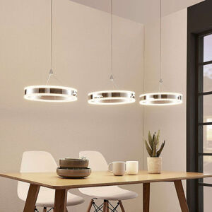 Moderne hanglamp chroom 3-lichts incl. LED 3-staps dimbaar - Lyani