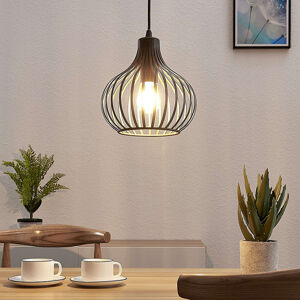 Dizajnová závesná lampa hnedá 23 cm - Frances