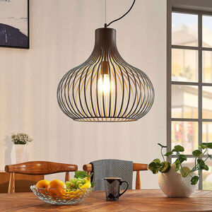 Dizajnová závesná lampa hnedá 48 cm - Frances