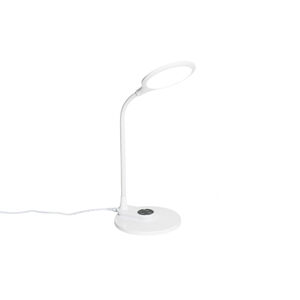 Stolové a nástenné svietidlo biele vrátane LED s dotykovým stmievačom - Joni