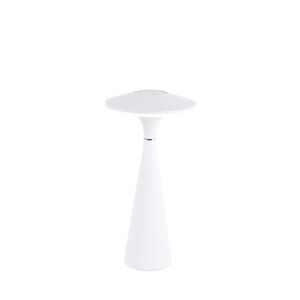 Stolná lampa biela vrátane 3-stupňovej LED stmievateľnej IP44 nabíjateľná - Espace