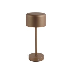 Moderná stolová lampa hnedá nabíjateľná - Poppi