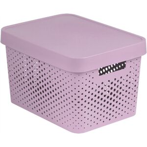 CURVER Úložný box s vekom plastový 17L - ružový