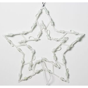 Nexos 47246 Vianočná LED dekorácia do okna - hviezda - 40 cm, teple biela