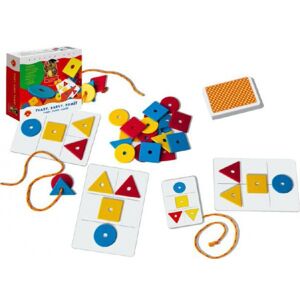 Tvary, farby, pamäť spoločenská hra náučná v krabici 20x18x5cm