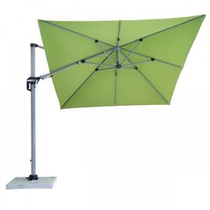 Doppler ACTIVE 350  x 260 cm – výkyvný záhradný slnečník s bočnou tyčou zelený (kód farby 836), 100% polyester