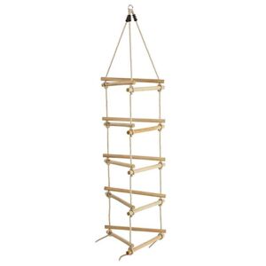 Asko a.s. Drevený 3-stranný závesný rebrík, drevo + plast + kov