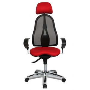 Topstar Topstar - obľúbená kancelárska stolička Sitness 45 - červená, plast + textil + kov