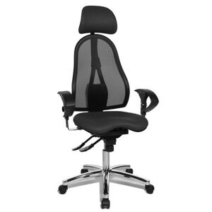 Topstar Topstar - obľúbená kancelárska stolička Sitness 45 - antracitová, plast + textil + kov
