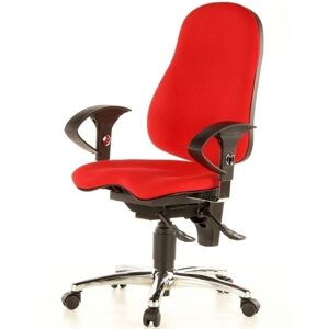 Topstar Topstar - kancelárska stolička Sitness 10 - červená, plast + textil + kov