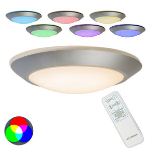 Stropné svietidlo Captur RGB LED sivé s diaľkovým ovládaním