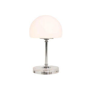 Moderná stolová lampa chróm so sklom 4-stupňovo stmievateľná vrátane LED - Spencer