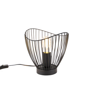 Dizajnová stolná lampa čierna 20 cm - Pua