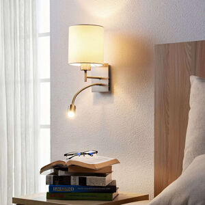 Dizajnové elegantné nástenné svietidlo biele vrátane LED - Camilo