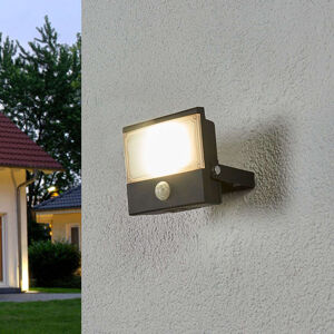 Elegantná vonkajšia lampa antracitová so snímačom pohybu vrátane LED - Auron