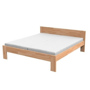 Texpol NATÁLIA - masívna buková posteľ s parketovým vzorom - Akcia! 180 x 200 cm, buk masív
