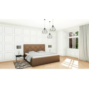 Slumberland OXFORD MISTRAL- posteľ s vysokým čelom a úložným priestorom 80 x 190 cm, celočalúnená + lamino