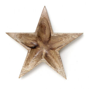 Podnos AMBRA drevený v tvare hviezdy 873527