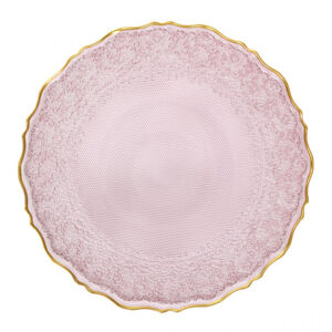 Tanier LISALA ružový so zlatým lemom 884110