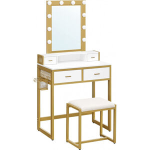 Toaletný stolík so zrkadlom a stolíkom RVT014A10