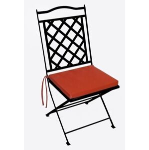 IRON-ART ST. TROPEZ - stabilná kovová stolička so sedákom, kov